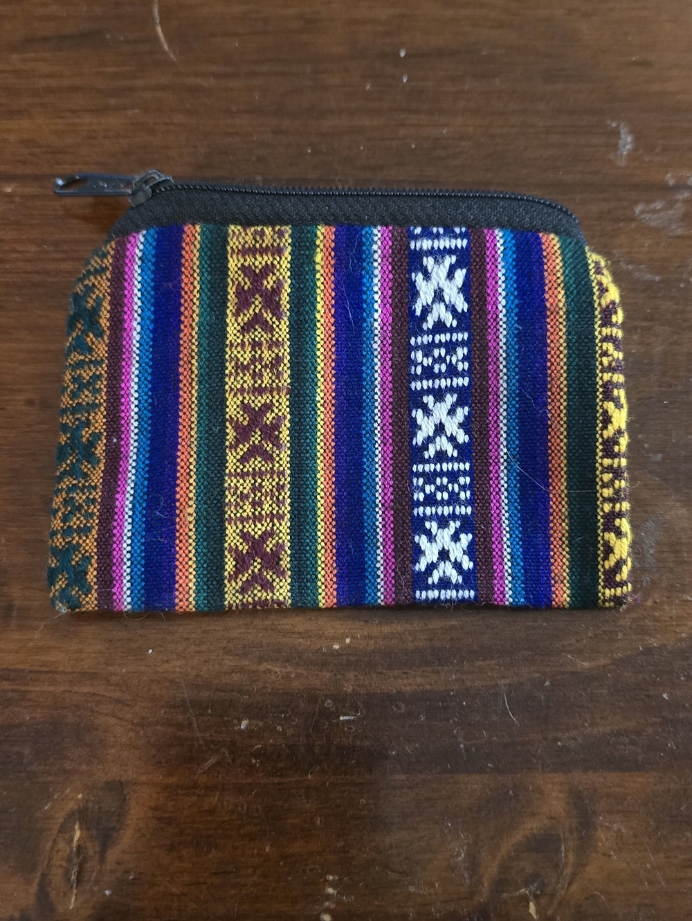 Handwoven Striped Coin Purse - Multicolor